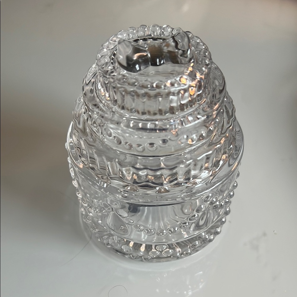 Mikasa Celebrations Tiered Cake Trinket Dish with Lid for weddings or birthdays